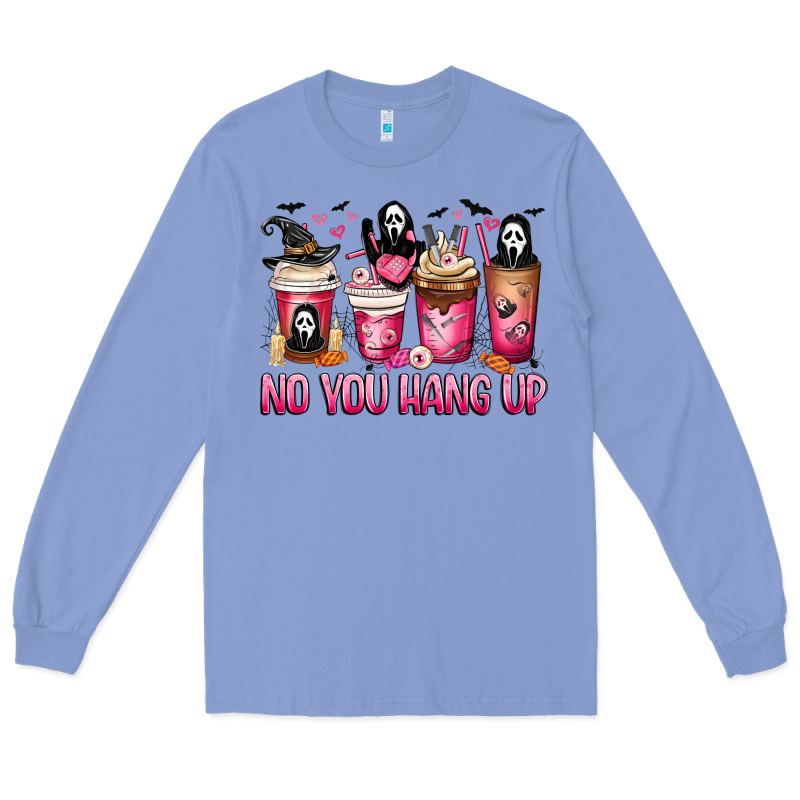 No You Hang Up Coffee Cups Long Sleeve Tee by MaliasSmallBusiness | Teevron