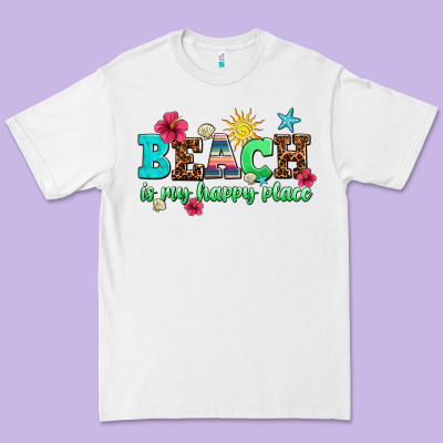 Beach Is My Happy Place Premium Tee Designed By Adodesignshop