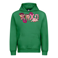 Emerald Valentine's Day Pig Xoxo Urban Hoodie - FaDigitalArtStudio