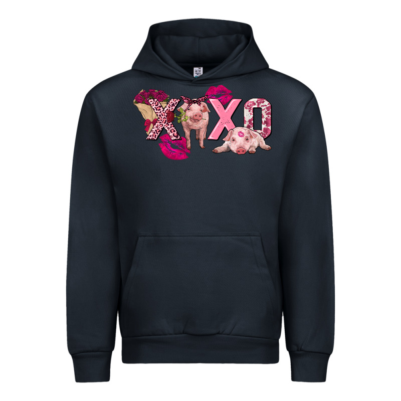Valentine's Day Pig Xoxo Urban Hoodie by FaDigitalArtStudio | Teevron