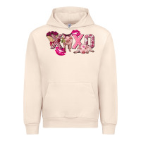 Sandshell Valentine's Day Pig Xoxo Urban Hoodie - FaDigitalArtStudio
