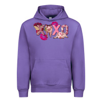 Tulip Valentine's Day Pig Xoxo Urban Hoodie - FaDigitalArtStudio