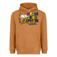 Meerkat mardi gras drinking team 12 inches 300 dpi Heavyweight Hoodie - CowGirlArtShop