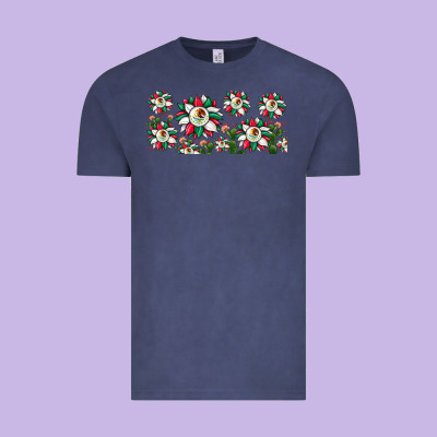 Mexican Flag Sunflower Vintage Tee Designed By Jahusdesignshop
