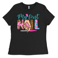 Black my first nail bbs Ladies Tee - BundleAndBundleShop
