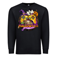 Black halloween gamer Premium Sweatshirt - CowGirlArtShop