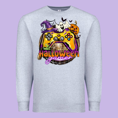 Halloween Gamer Premium Sweatshirt Designed By Cowgirlartshop