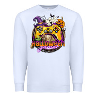 White halloween gamer Premium Sweatshirt - CowGirlArtShop