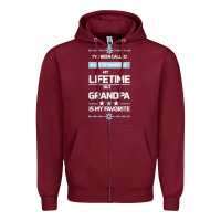 Burgundy I VE BEEN CALLED GRANDPA -may favorite grandpa Zipper Hoodie - Bettercallsaul