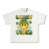 Pistachio lucky vibes Urban Heavy Tee - MaliasSmallBusiness
