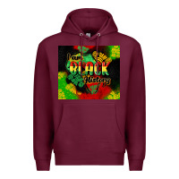 Burgundy i am black history tumbler cowgirl Premium Hoodie - CowGirlArtShop