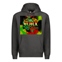 Charcoal Heather i am black history tumbler cowgirl Premium Hoodie - CowGirlArtShop