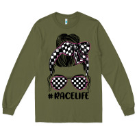 Army Green race life Long Sleeve Tee - JahusDesignShop