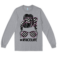 Heather Grey race life Long Sleeve Tee - JahusDesignShop