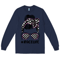 Navy race life Long Sleeve Tee - JahusDesignShop