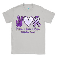 Moon Dust Peace love cure Testicular Cancer Classic Tee - NancyCooperArtShop