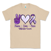 Mushroom Peace love cure Testicular Cancer Classic Tee - NancyCooperArtShop