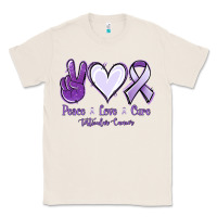 Natural Peace love cure Testicular Cancer Classic Tee - NancyCooperArtShop