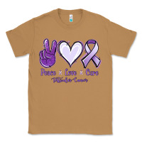 Toasted Coconut Peace love cure Testicular Cancer Classic Tee - NancyCooperArtShop