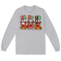 Moon Dust Ho ho ho Reindeer Long Sleeve Tee - NancyCooperArtShop