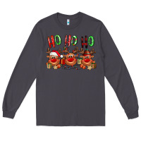 Smoke Ho ho ho Reindeer Long Sleeve Tee - NancyCooperArtShop