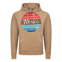 Vintage Coffee leopard merica Vintage Hoodie - MaliasSmallBusiness