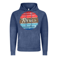 Vintage Denim leopard merica Vintage Hoodie - MaliasSmallBusiness
