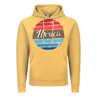 Vintage Mustard leopard merica Vintage Hoodie - MaliasSmallBusiness