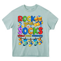 Arona rock your  world down syndrome Heavy Core Tee - Artiststas