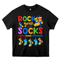Black rock your  world down syndrome Heavy Core Tee - Artiststas