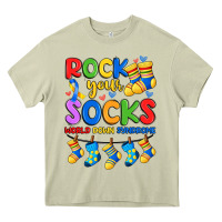 Mossy rock your  world down syndrome Heavy Core Tee - Artiststas