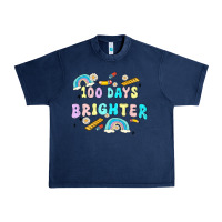 Navy 100 days brighter Urban Heavy Tee - MaliasSmallBusiness