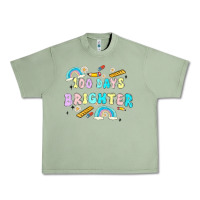 Oil Green 100 days brighter Urban Heavy Tee - MaliasSmallBusiness