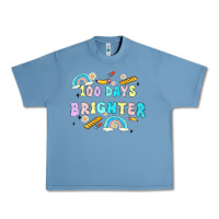 Pebble Blue 100 days brighter Urban Heavy Tee - MaliasSmallBusiness