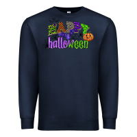 Navy happy halloween Premium Sweatshirt - CowGirlArtShop