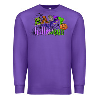 Purple happy halloween Premium Sweatshirt - CowGirlArtShop