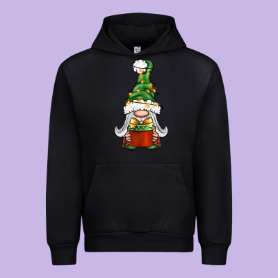 Christmas Gnome With Gift Urban Hoodie Designed By Bundleandbundleshop