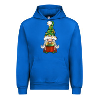 Cobalt Christmas Gnome With Gift Urban Hoodie - BundleAndBundleShop