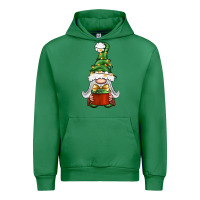 Emerald Christmas Gnome With Gift Urban Hoodie - BundleAndBundleShop