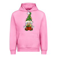 Fuchsia Pink Christmas Gnome With Gift Urban Hoodie - BundleAndBundleShop