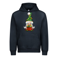 Navy Christmas Gnome With Gift Urban Hoodie - BundleAndBundleShop