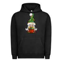 Pigment Black Christmas Gnome With Gift Urban Hoodie - BundleAndBundleShop