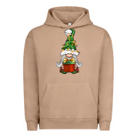Pigment Burro Christmas Gnome With Gift Urban Hoodie - BundleAndBundleShop