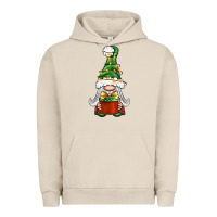 Pigment French Oak Christmas Gnome With Gift Urban Hoodie - BundleAndBundleShop