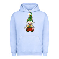 Pigment Grape Ice Christmas Gnome With Gift Urban Hoodie - BundleAndBundleShop