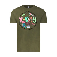 Vintage Olive x ray tech Vintage Tee - MaliasSmallBusiness