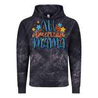 Cloud Black all american mama Vintage Hoodie - MaliasSmallBusiness