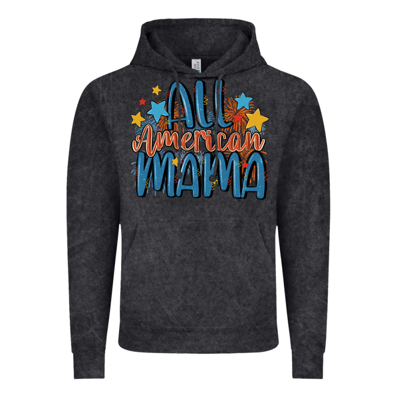 All American Mama Vintage Hoodie by MaliasSmallBusiness | Teevron