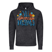 Vintage Black all american mama Vintage Hoodie - MaliasSmallBusiness