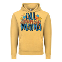 Vintage Mustard all american mama Vintage Hoodie - MaliasSmallBusiness